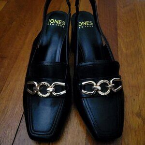 Women's Aubleen Block Heel Tailored Slingback Pumps 4 (10)